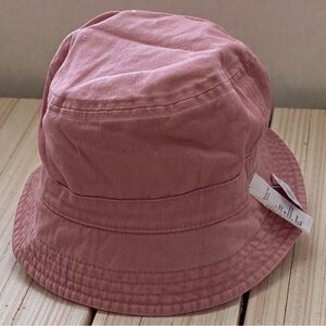 American Eagle Reversible Bucket Hat • One Size • Dusty Rose & Pastel Plaid